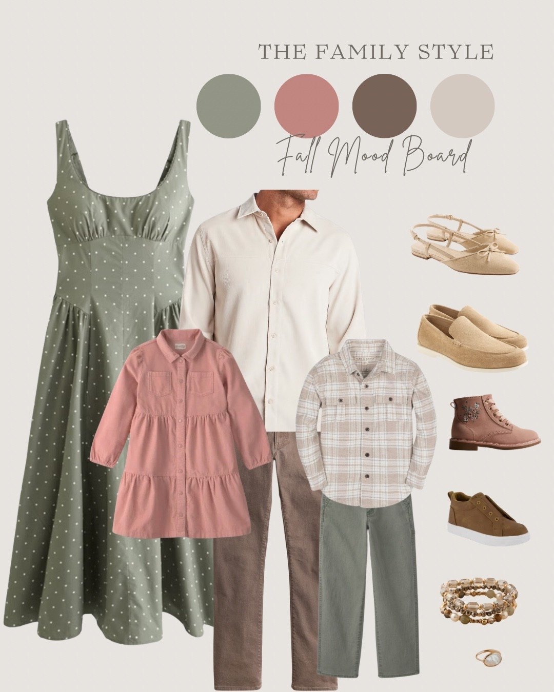 Fall family photo look. Add a beige or light tan cardigan for mom for a fun layered look! 👀

#LTKmomlife #LTKKids #LTKMens