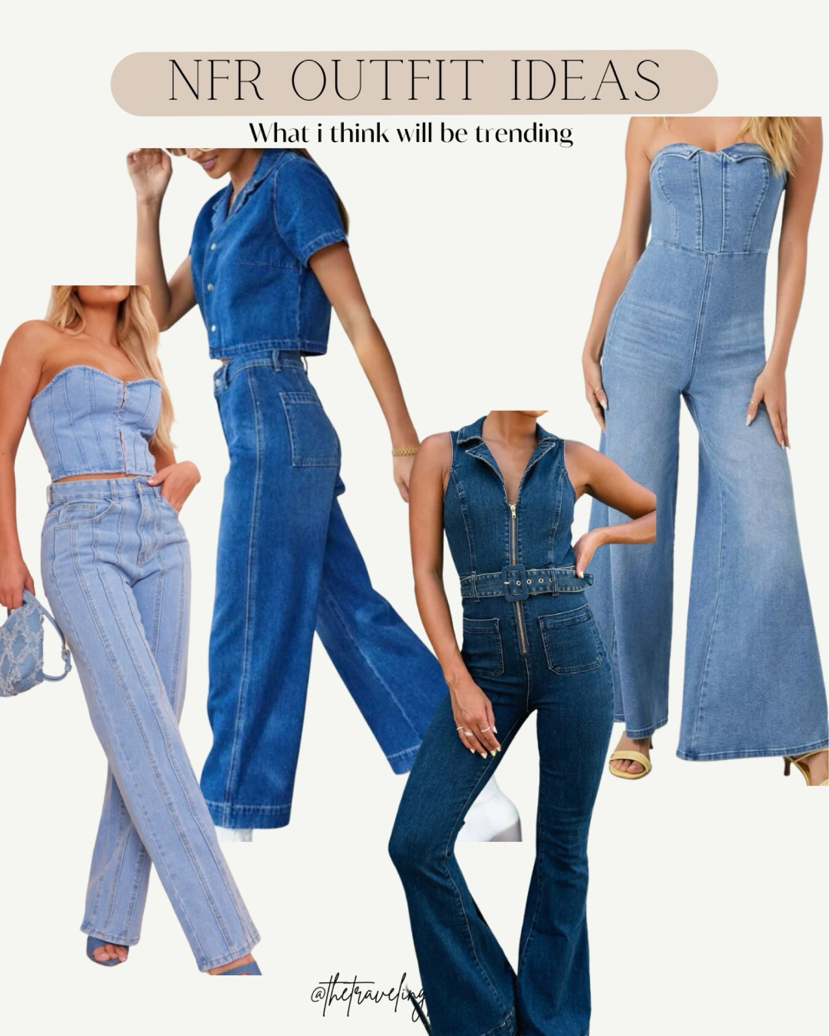 NFR outfits - denim on denim- denim jumpsuit - denim jumper - romper - Vegas / rodeo - country concert outfit - music festival - Nashville - denim set - jean - holiday - 

#LTKstyletip #LTKfindsunder100 #LTKworkwear