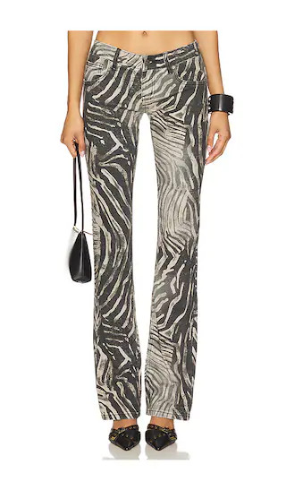 Cooper Bootcut Jeans in Zebra | Revolve Clothing (Global)