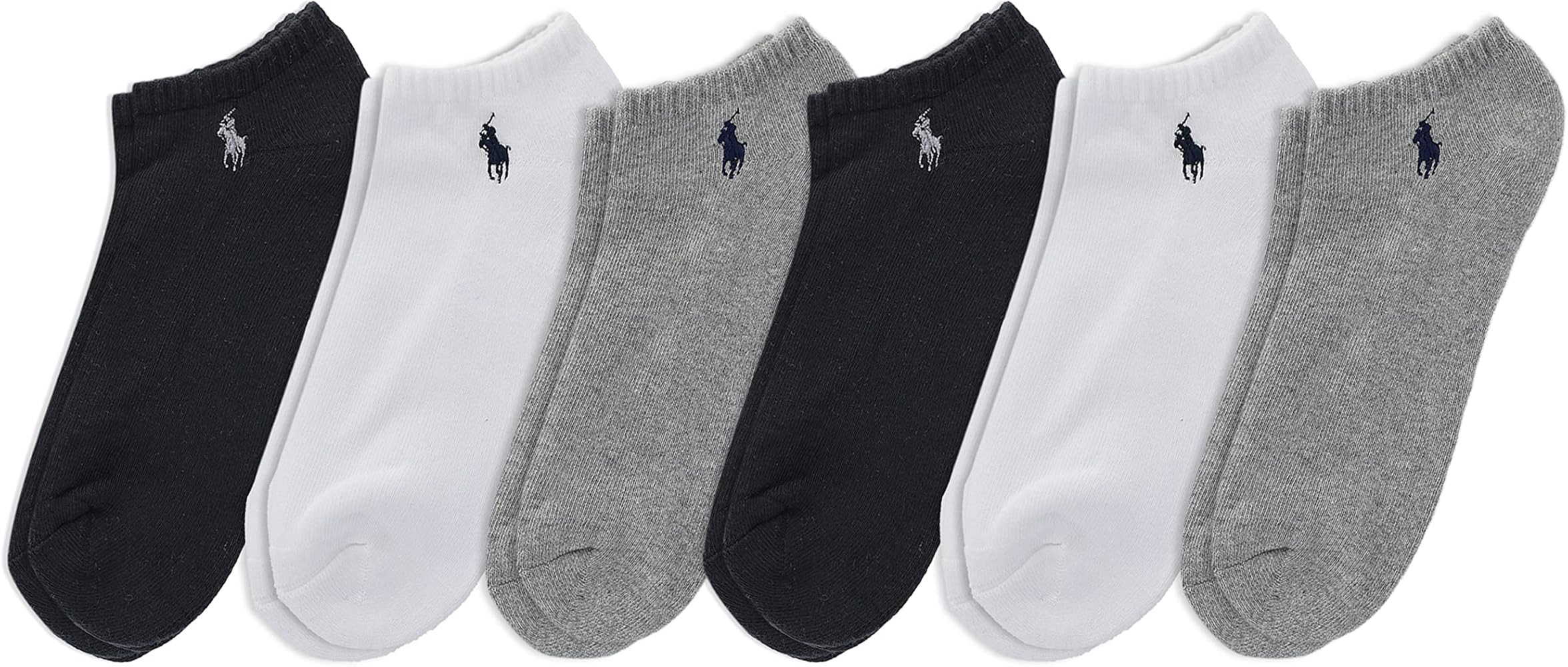 POLO RALPH LAUREN Men's Athletic Performance Cotton Low Cut Socks-6 Pair Pack-Moisture Wicking Me... | Amazon (US)