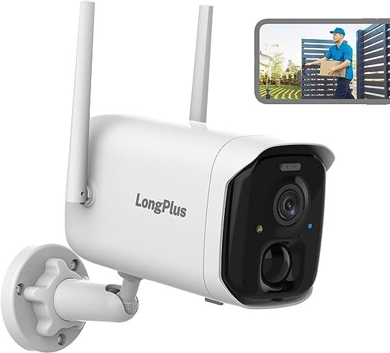 LongPlus Security Cameras Wireless Outdoor, 2K Battery Powered AI Motion Detection Outdoor Camera... | Amazon (US)