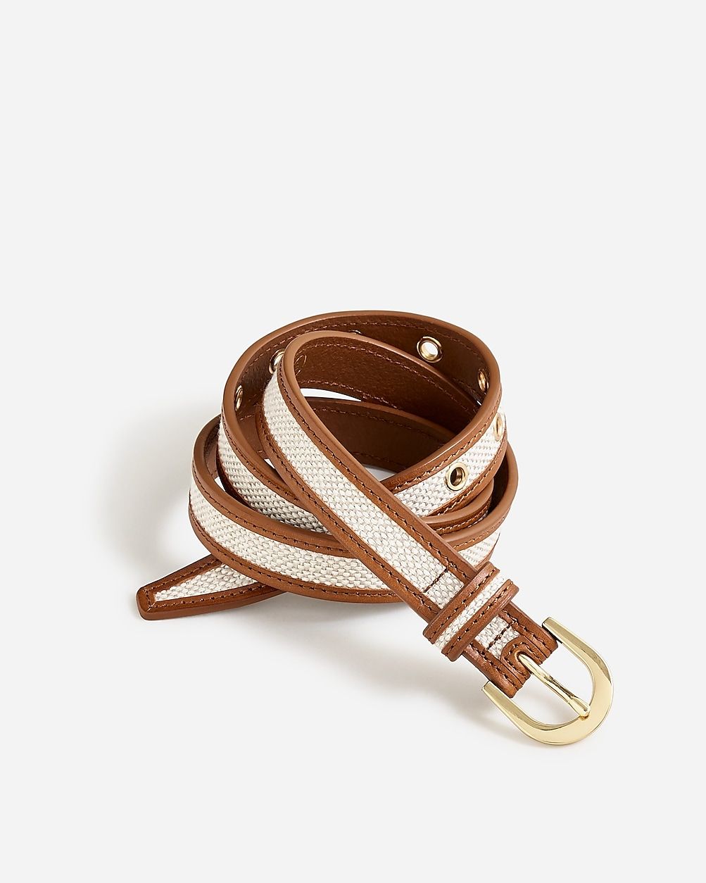Slim classic belt in Italian leather | J.Crew US