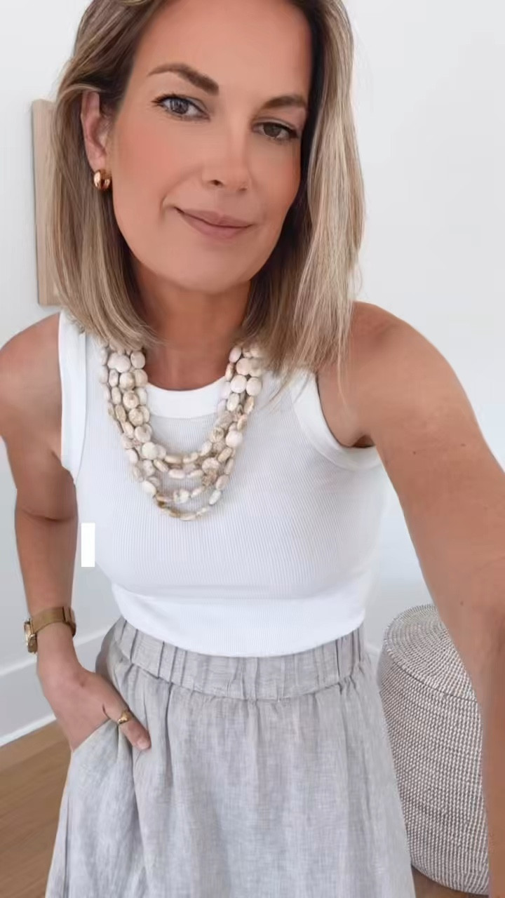 Wearing size small in this capsule spring and summer outfit. If you don’t like wearing shorts this skirt is a must! Easy and breezy. 

#LTKmomlife #LTKootd #LTKTravel