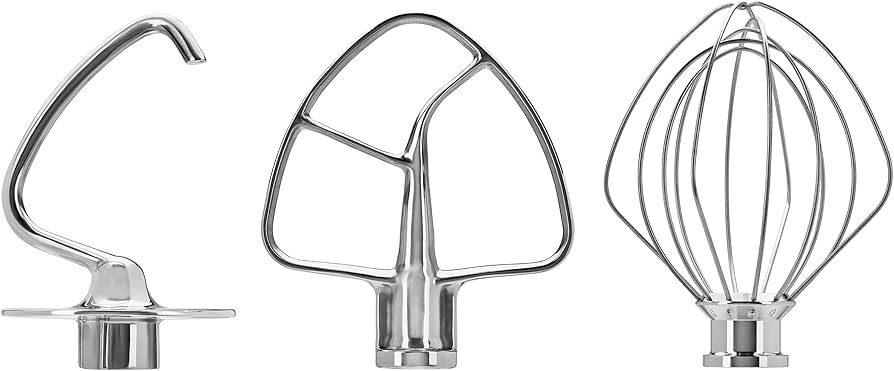 KitchenAid Stainless Steel 3 Piece Kit for 4.5 and 5 Quart KitchenAid® Tilt-Head Stand Mixers | Amazon (US)
