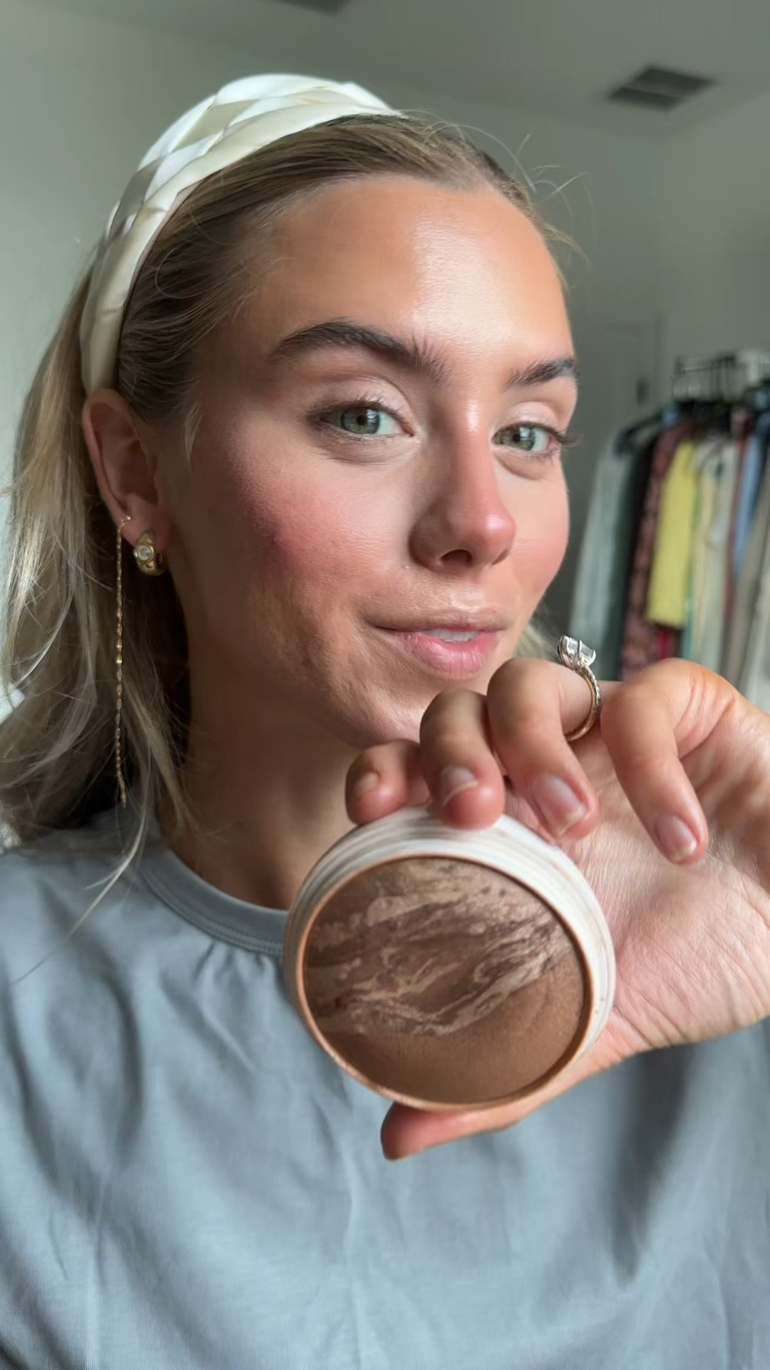 Dibs beauty my code is SLOANE. My favorite product is the dibs beauty baked bronzer in shade Carmel cappuccino but I also love spiced chai. Awaken sun-kissed skin with DIBS Beauty's Duet Baked Bronzer, a talc-free duo with jojoba, macadamia & hibiscus oil for a bronzed, blurred rolling glow @dibsbeauty        @ulta

#LTKgrwm #LTKselfcare #LTKBeauty