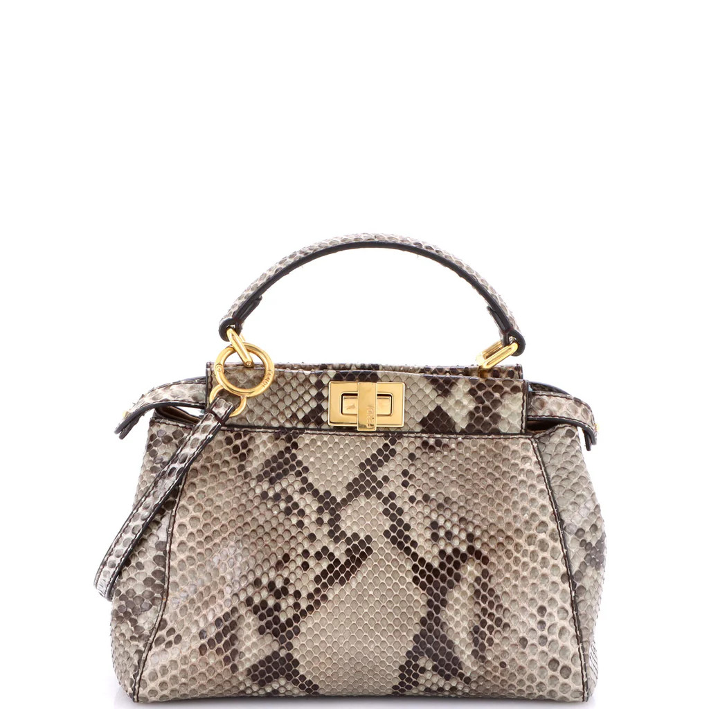 Peekaboo Bag Python Mini | Rebag
