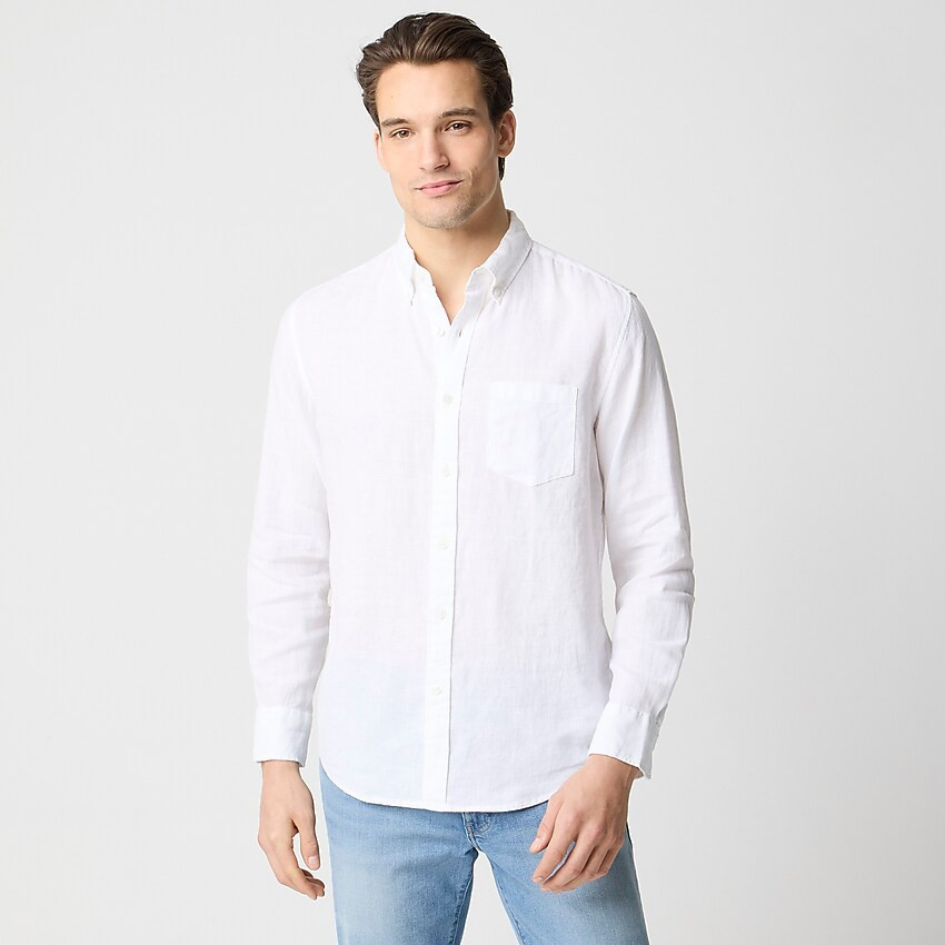Slim linen-cotton shirt | J.Crew Factory