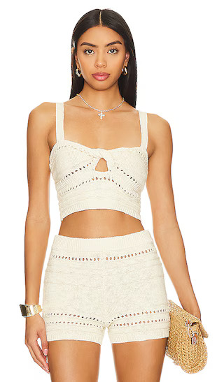 Marisol Top in Oat Milk | Revolve Clothing (Global)