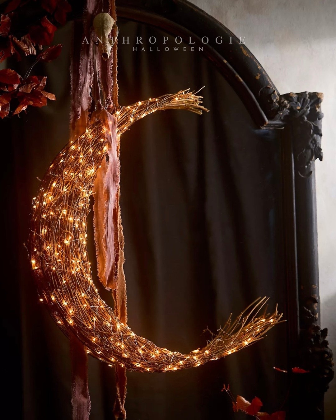 This illuminated vine crescent moon decor is so pretty 

Anthropologie Halloween
Halloween decor

#LTKHome