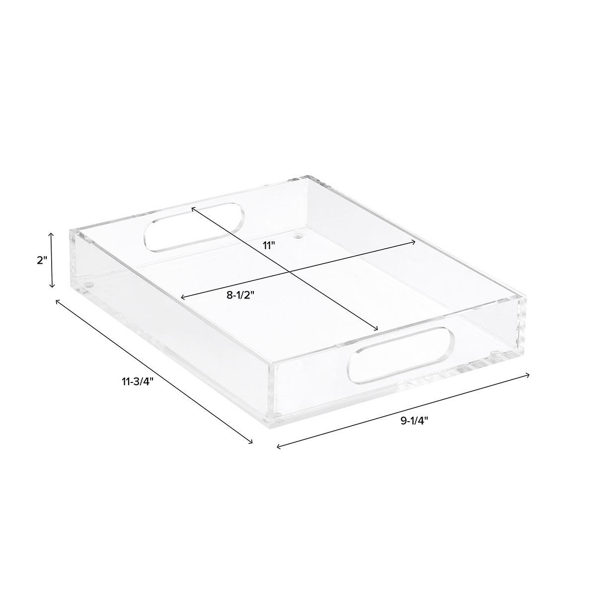 Small Premium Acrylic Paper Tray | The Container Store