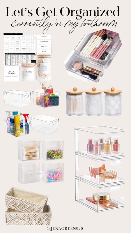 Bathroom Organization | Drawer Organizers | Clear Organizers | Storage Bins

#LTKbeauty #LTKstyletip #LTKunder50