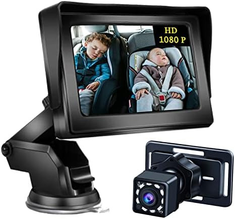 Gootus 1080P Baby Car Mirror | Baby Car Camera Monitor with 4.3" HD Display Night Vision | Baby C... | Amazon (US)