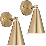 haultop Wall Sconces Set of Two, Gold Wall Sconce 180°Adjustable, Sconces Wall Decor Set of 2, M... | Amazon (US)
