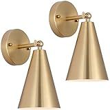 haultop Wall Sconces Set of Two, Gold Wall Sconce 180°Adjustable, Sconces Wall Decor Set of 2, M... | Amazon (US)