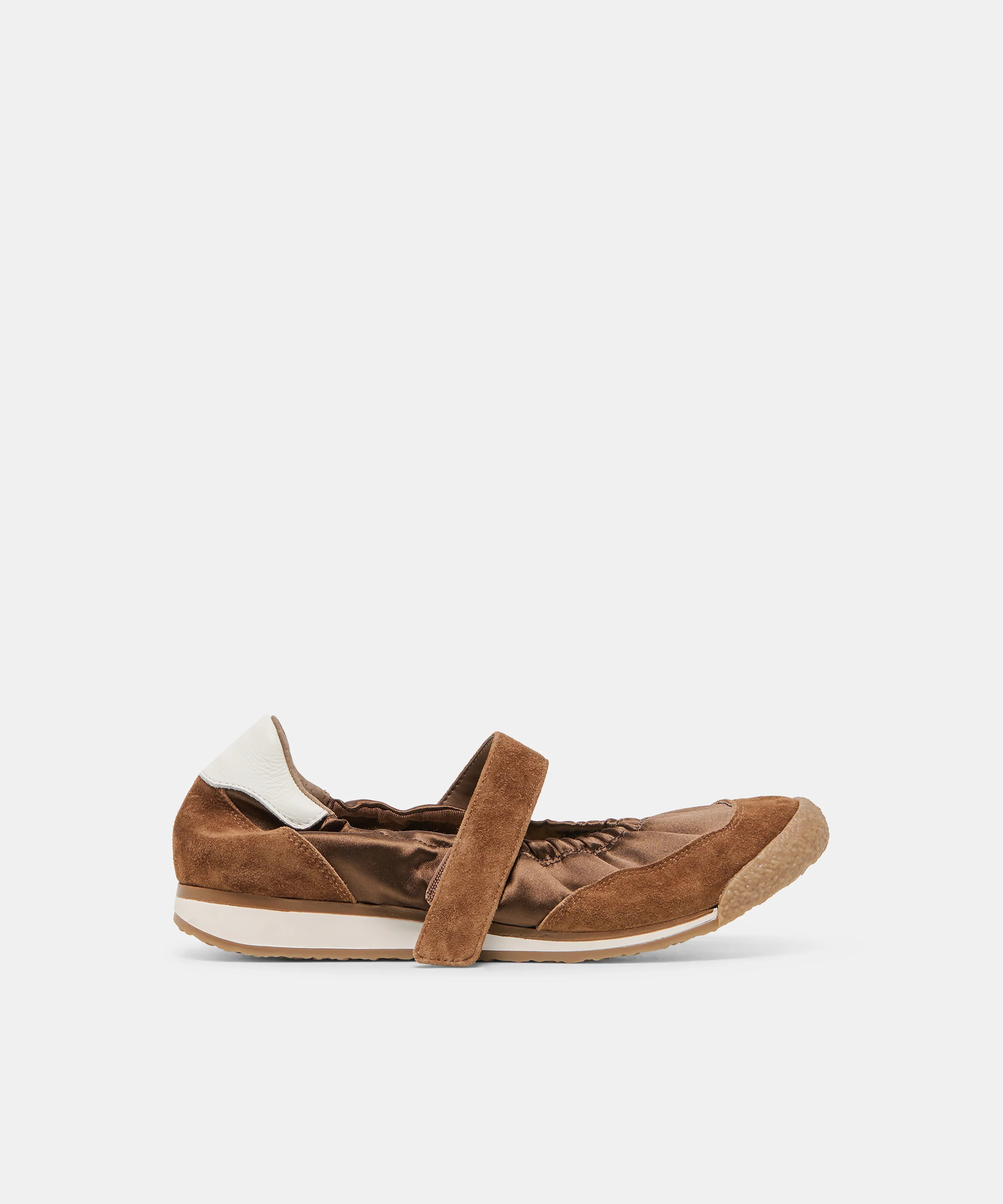 SPRUCE Cocoa Satin Mary-Jane Ballet Sneakers | Dolce Vita | DolceVita.com