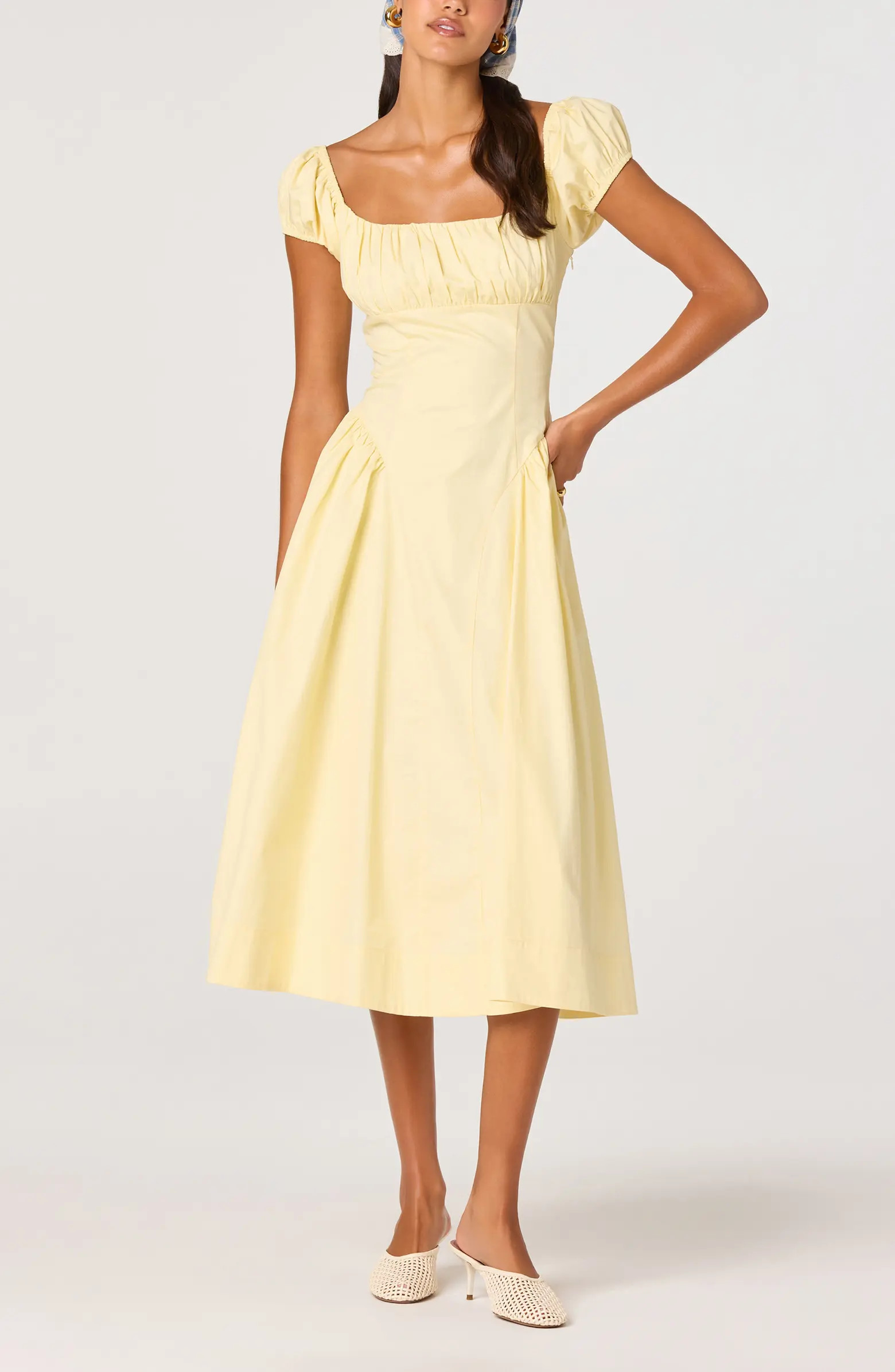 ASTR the Label Adilene Cap Sleeve Midi Dress | Nordstrom | Nordstrom