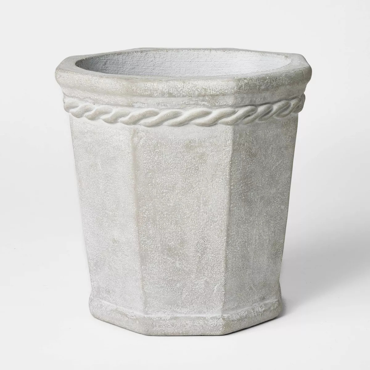 Octagon Concrete Planter Large Gray - Threshold™ designed with Studio McGee | Target