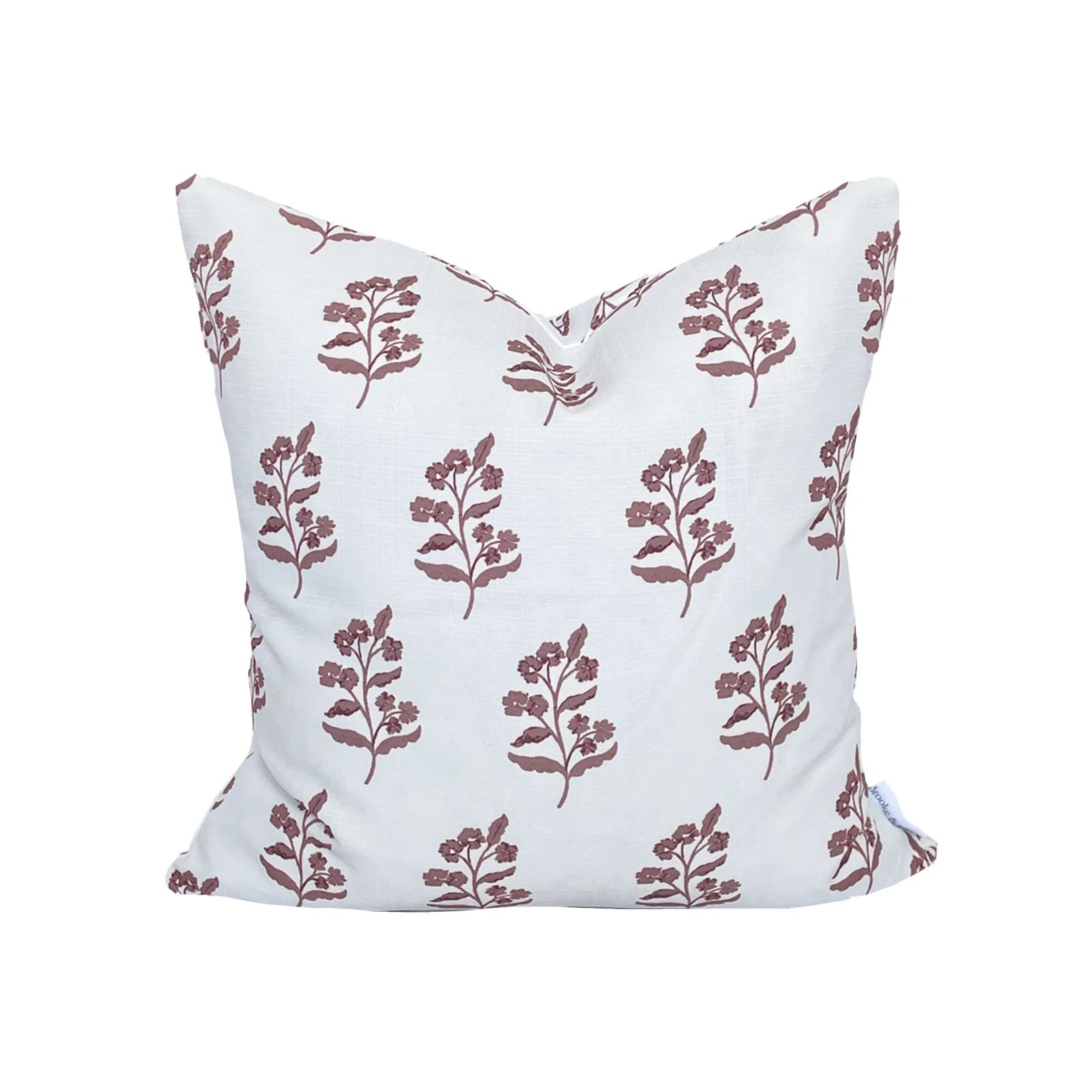 Frankie Floral Pillow in Ruby | Brooke and Lou