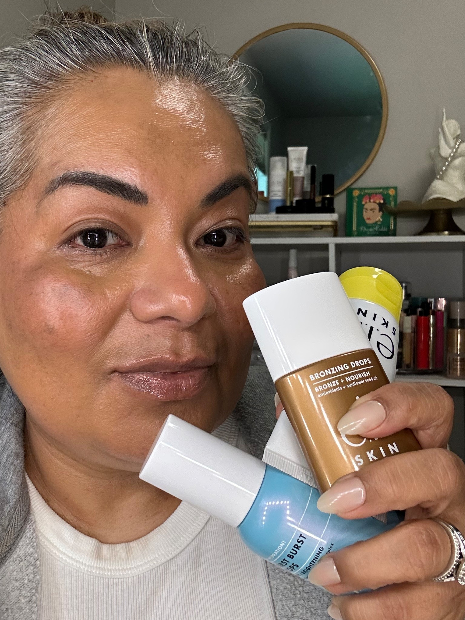 Prep, prime & protect in three steps:
☀️ Suntouchable Whoa Glow SPF 30 for sun-safe luminosity
💧 Holy Hydration Thirst-Burst Drops for instant moisture boost
✨ Bronzing Drops for a sunkissed finish

#LTKBeauty #LTKOver40