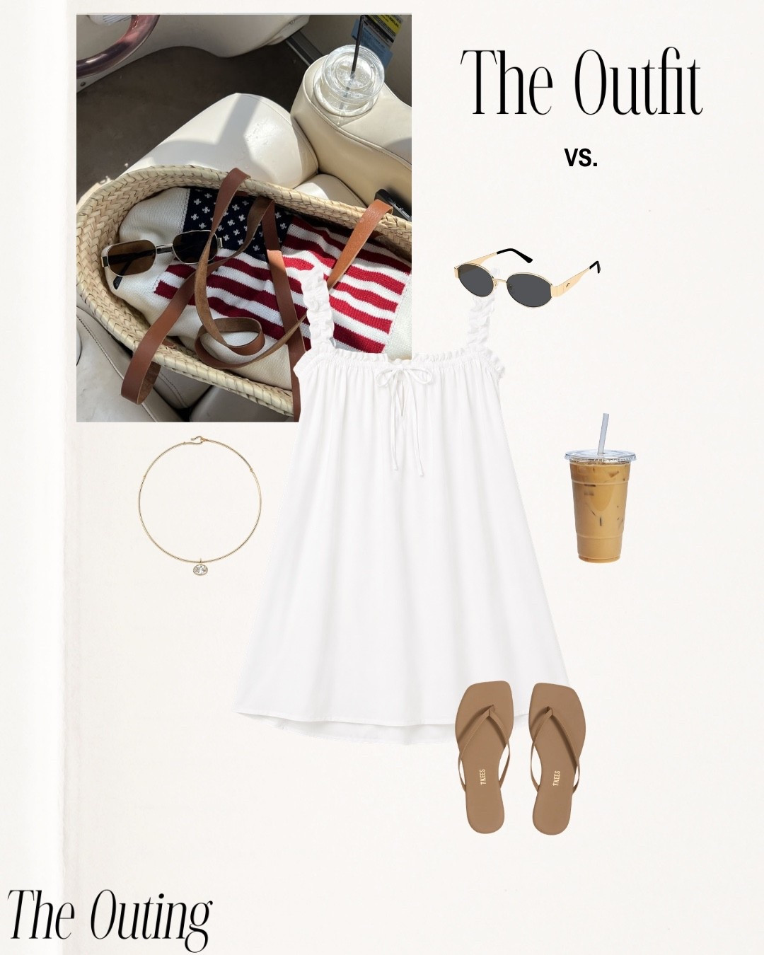 July 4th outfit vs outting!! 🇺🇸 

Revolve, Frankie’s bikinis, Amazon finds, tekes, flip flops, summer outfit inspo, linen, travel outfits, Europe, Hawaii, vacation, beach outfit inspo