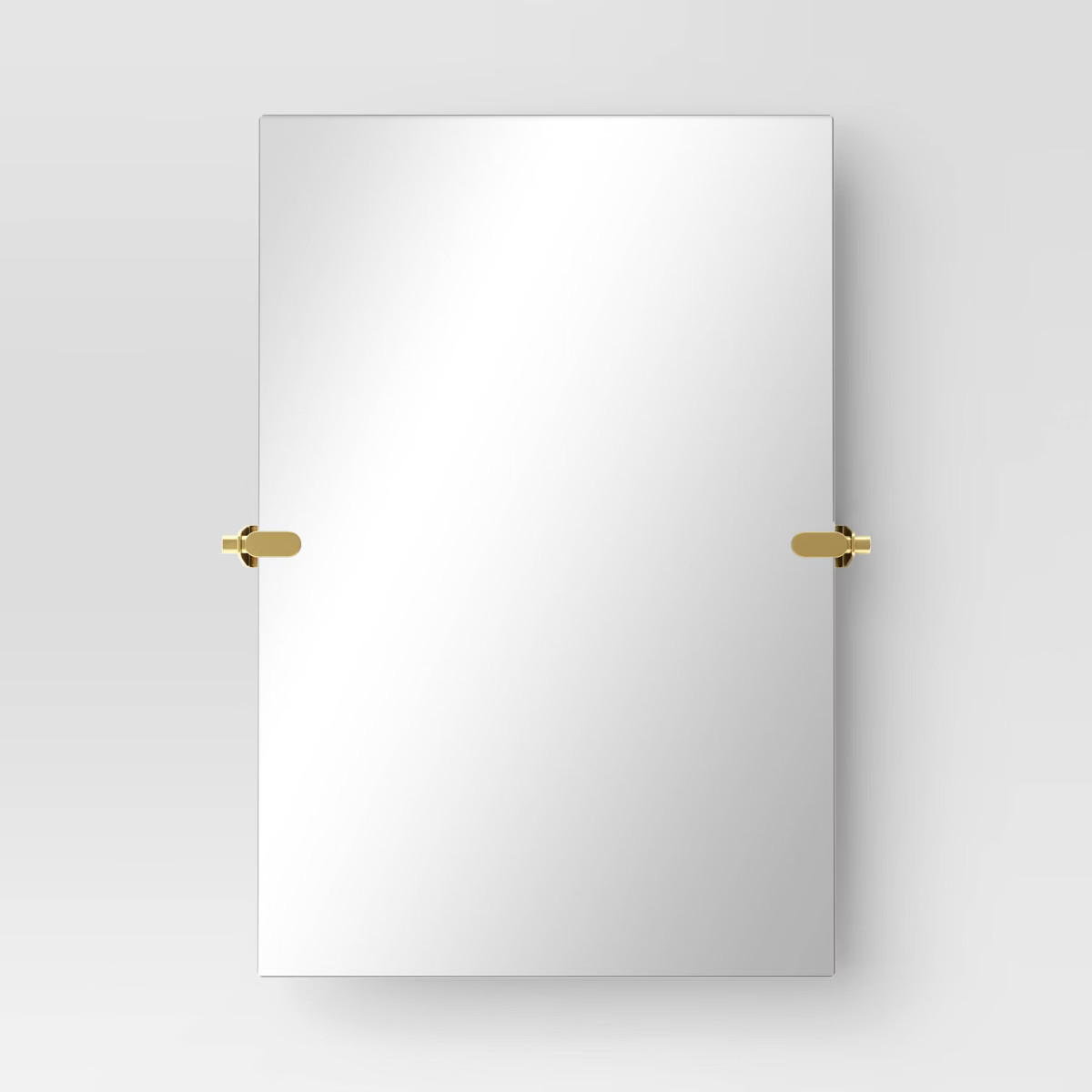 20" x 30" Frameless Rectangular Pivot Mirror Brass - Threshold™ | Target