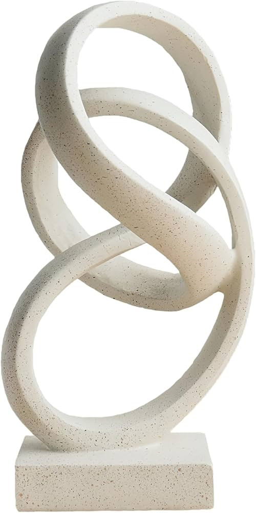 10" Modern Abstract Ribbon Decorative Sculpture, Knot Sculptures,Home Decor,Coffee Table Statues,... | Amazon (US)
