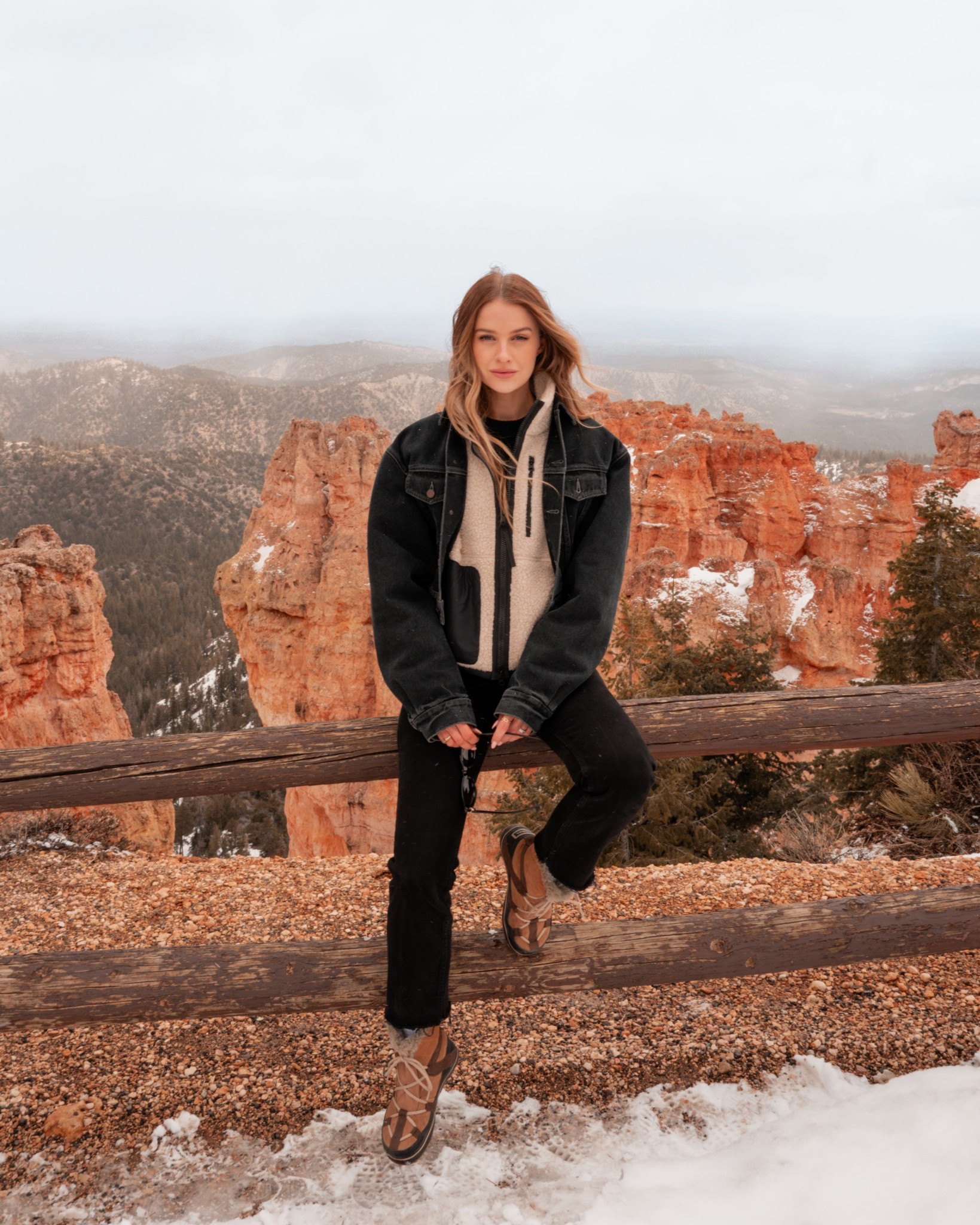 When the temperature dropped 15 degrees in the middle of Bryce
canyon, this was a double layer day with a denim jacket AND a fleece but it was such a cute combo 

#LTKAprilSpotlight #LTKspring #LTKtravel