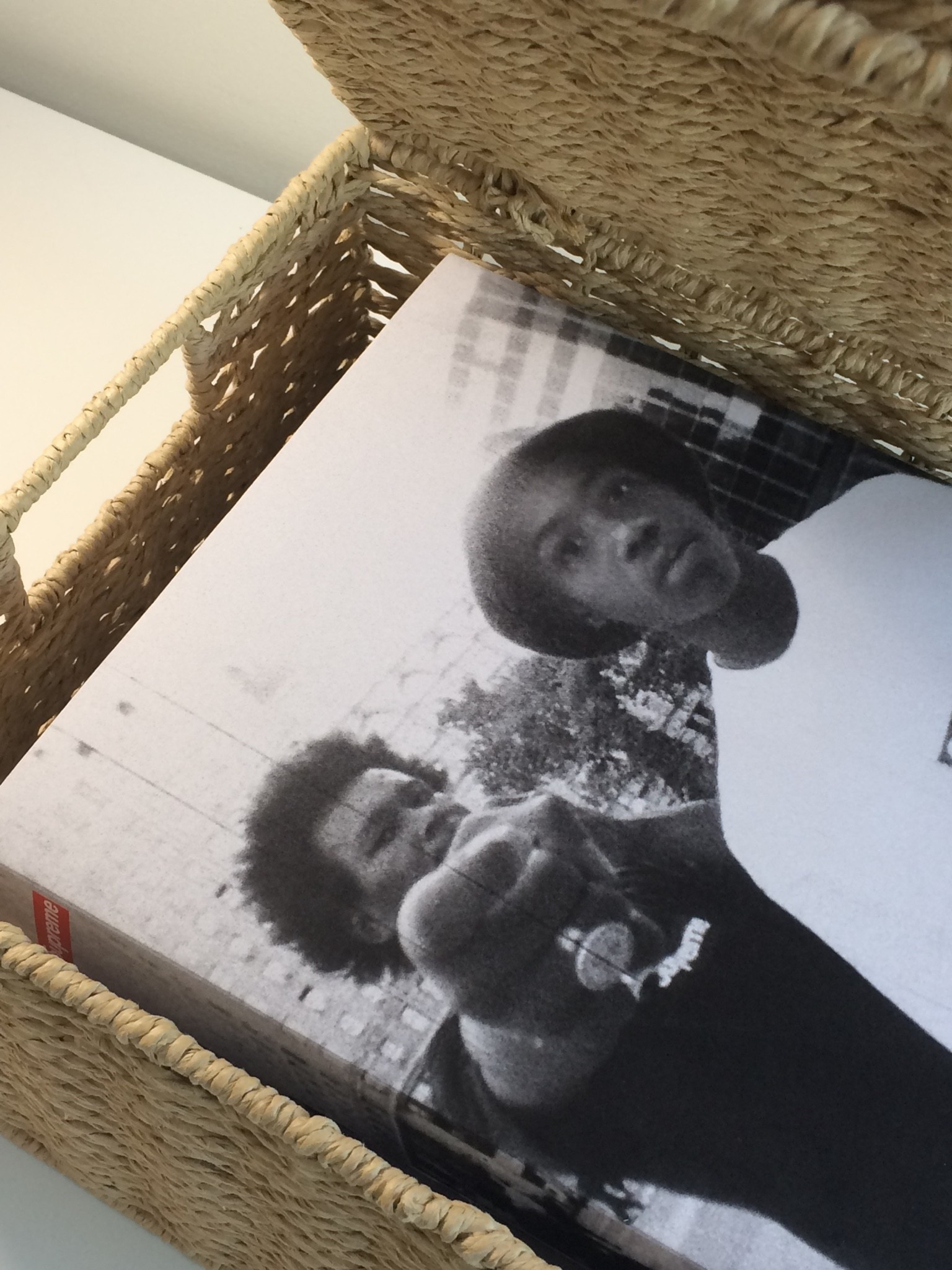 organizing my coffee table books using a woven basket from winners — you can find the link to the supreme coffee table book below

#LTKsale #LTKhome #LTKsummer