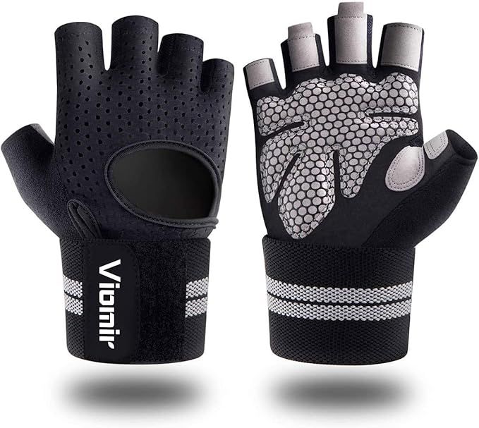 Viomir Workout Gloves for Men and Women, Weight Lifting Gloves with Wrist Wraps Support for Gym T... | Amazon (US)