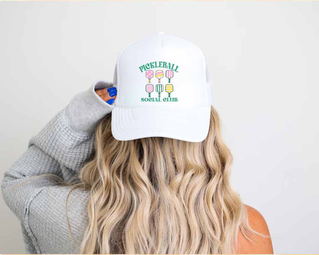 Pickleball Party Hat Pickleball Trucker Hats Pickleball Social Club Theme Hat Pickleball Team Gif... | Etsy (US)