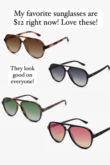 I’ve been wearing these on on repeat! The best sunglasses on sale for $12!!!! #amazon

#LTKstyletip #LTKfindsunder50
