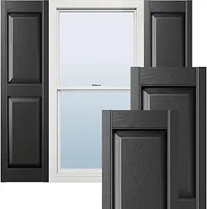 Ekena Millwork Lifetime Vinyl LP2S14X06300BL Standard Two Equal Panel Vinyls, Raised Panel Vinyl ... | Amazon (US)