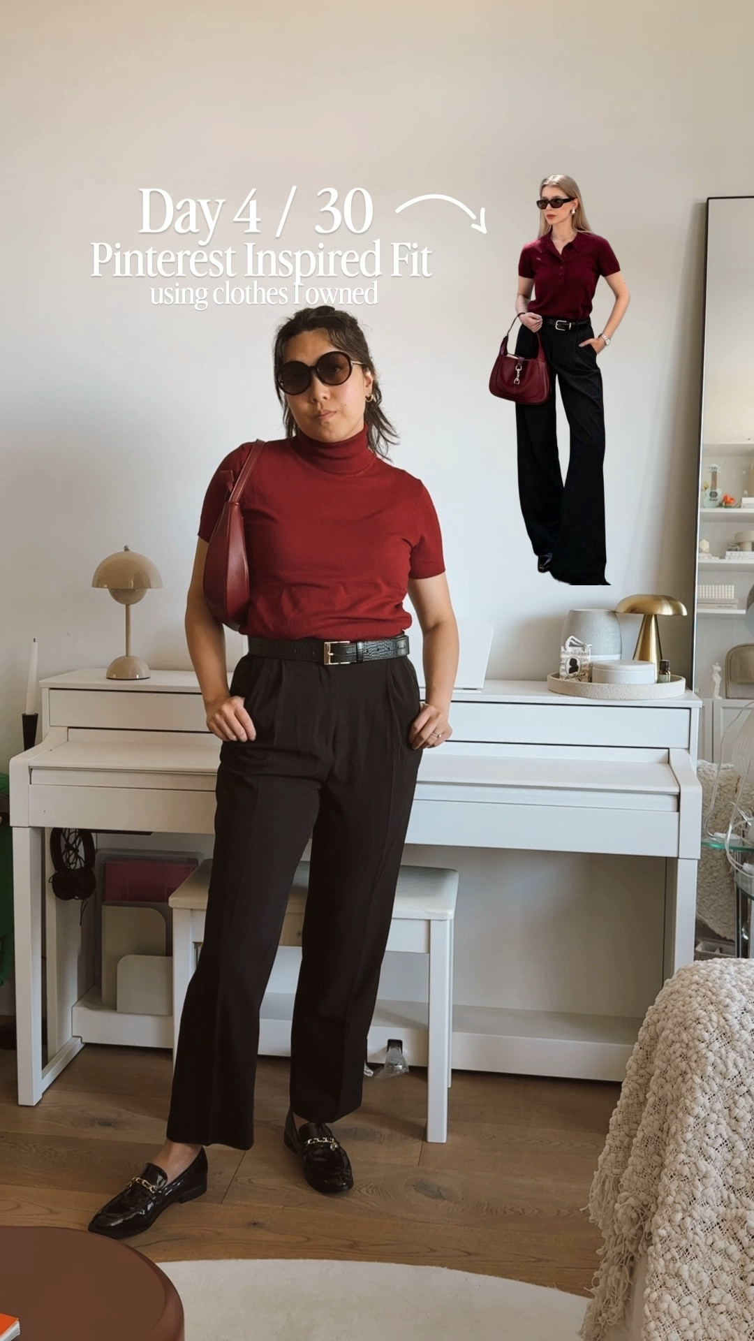 Pinterest fit Day 4!

#pinterestinspired #springoutfit #burgundyandblack #chicoutfit

#LTKspring #LTKmodest #LTKaustralia