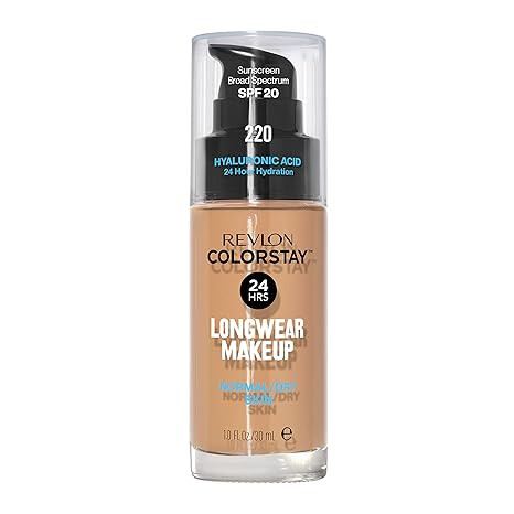Liquid Foundation by Revlon, ColorStay Face Makeup for Normal and Dry Skin, SPF 20, Longwear Medi... | Amazon (US)