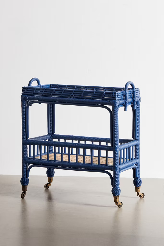 Rattan Bar Cart | Urban Outfitters (US and RoW)