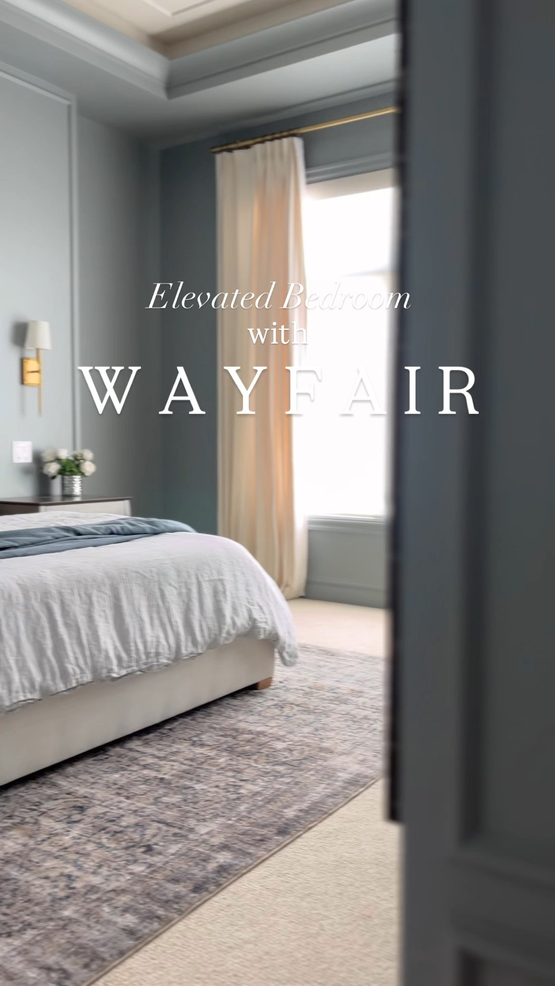 Elevated Bedroom with @wayfair :  Shop my best selling arched upholstered linen bed frame, super soft Amber Lewis X Loloi cloud pile rug, and the coziest most gorgeous chocolate brown boucle chaise lounge in existence. Together, they create an elevated, restful atmosphere filled with character for a cozy modern vibe.

#ltkhome #ad #wayfair 

Wayfair, bed frame, bedroom, bedroom furniture, chaise lounge, upholstered bed frame, soft rug, Loloi rug, Amber Lewis Loloi, best selling, trending, chaise, accent chair 