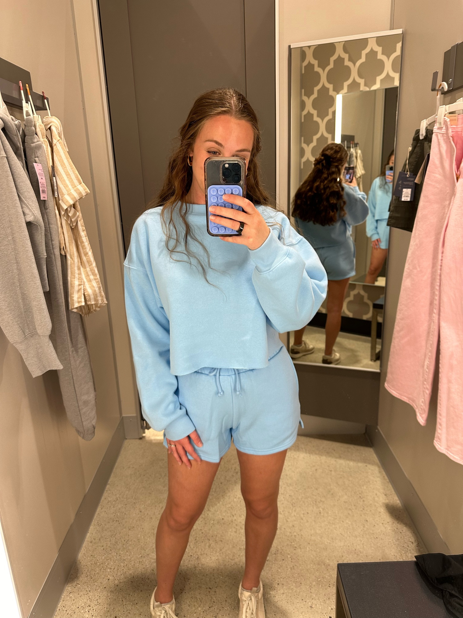 Sweetest blue sweat set 🩵 Target style , wearing size S in top and XS in shorts

#LTKfitness #LTKfindsunder50 #LTKSeasonal