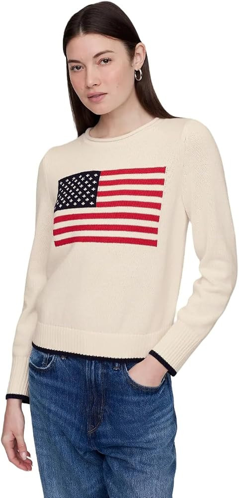 Gap Women's Americana Crewneck Sweater | Amazon (US)
