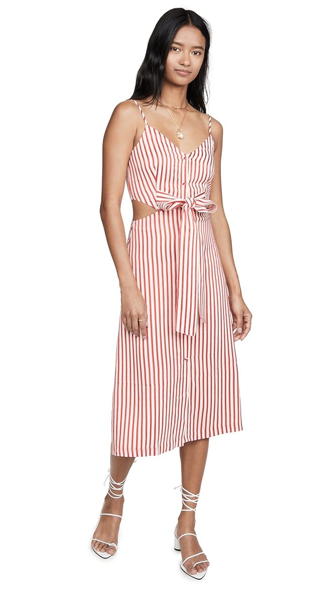 Fluid Stripe Front Tie Dress | Shopbop