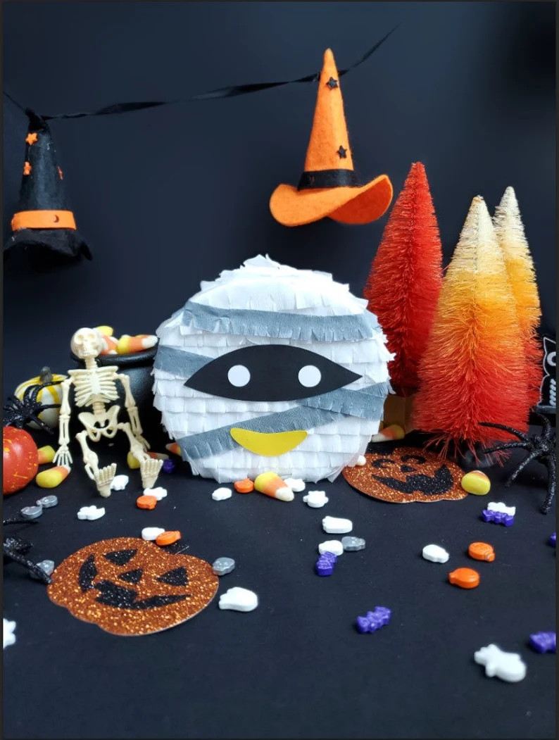 Mummy Mini piñata Halloween decor Mummy Halloween treat box Halloween party Trick or treat Egypt... | Etsy (US)