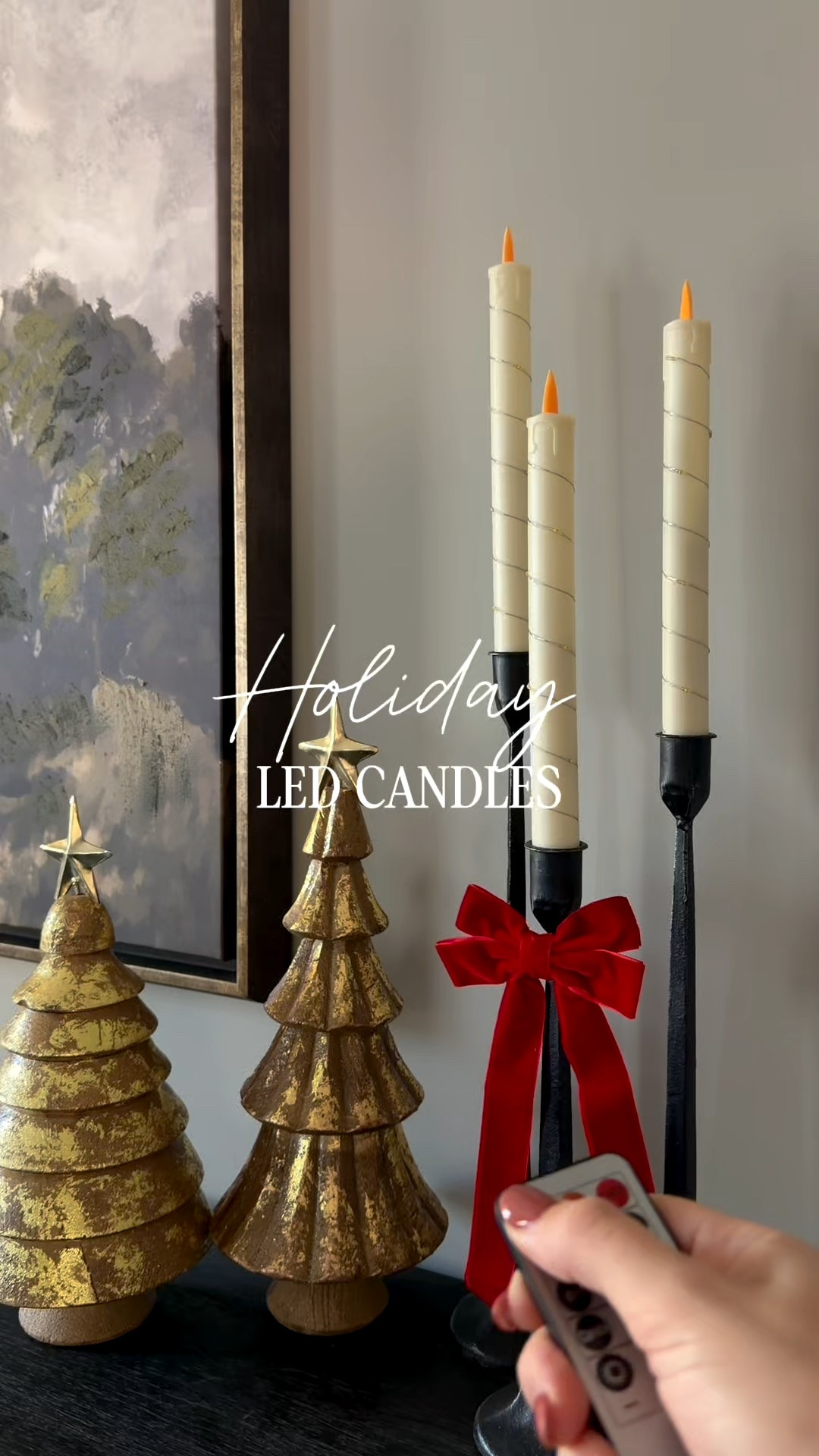 My two favorite holiday LED flameless candles 😍 I have them on my two credenzas, but they can also be used for Christmas table centerpieces/table runners.

#LTKHome #LTKHoliday #LTKFindsUnder50