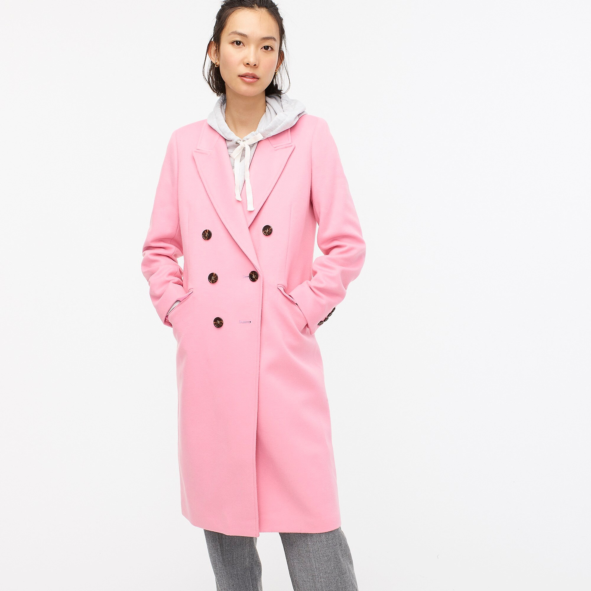 Double-breasted topcoat in Italian wool-cashmere | J. Crew US