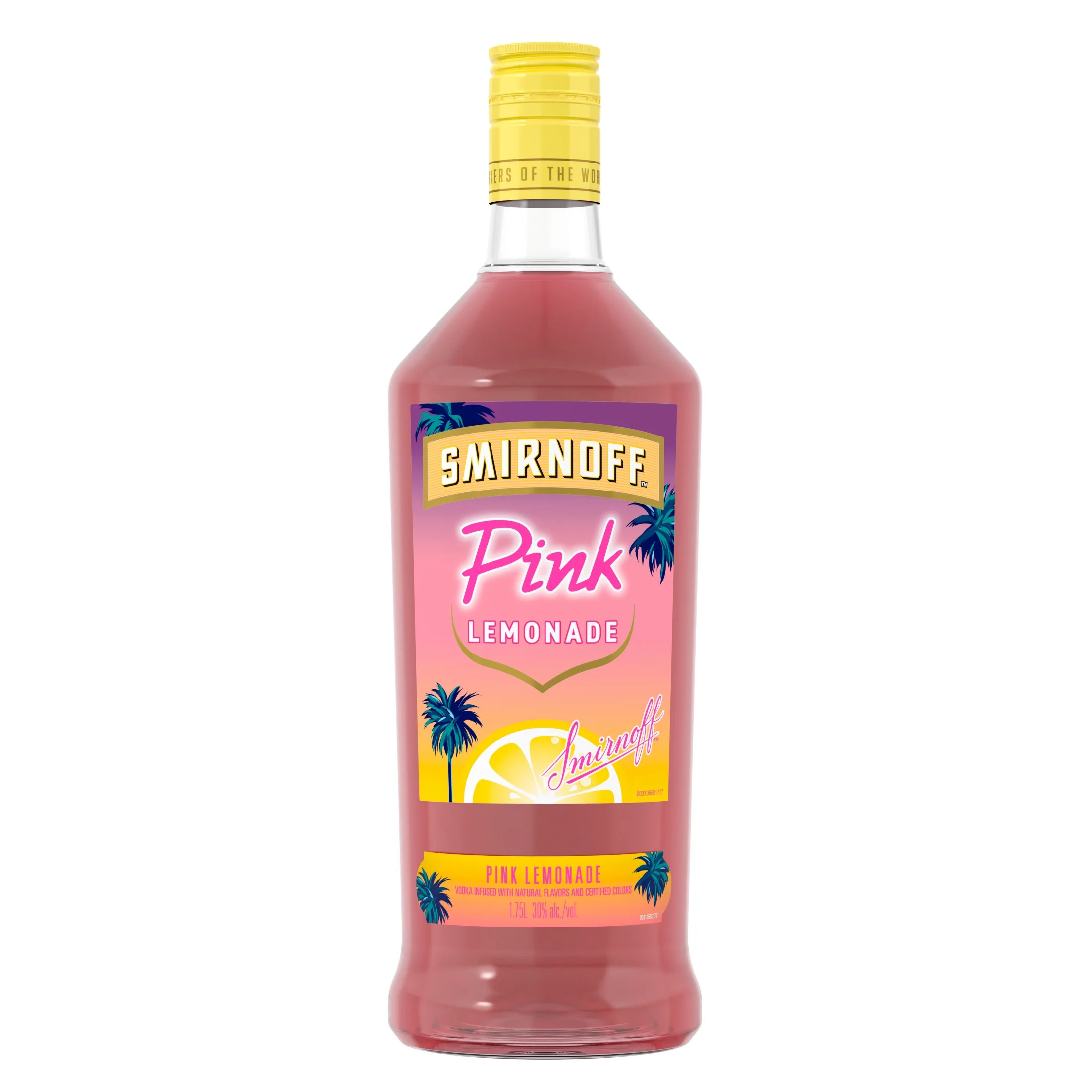 Smirnoff Pink Lemonade (Vodka Infused With Natural Flavors), 1.75 L, 30% ABV | Walmart (US)