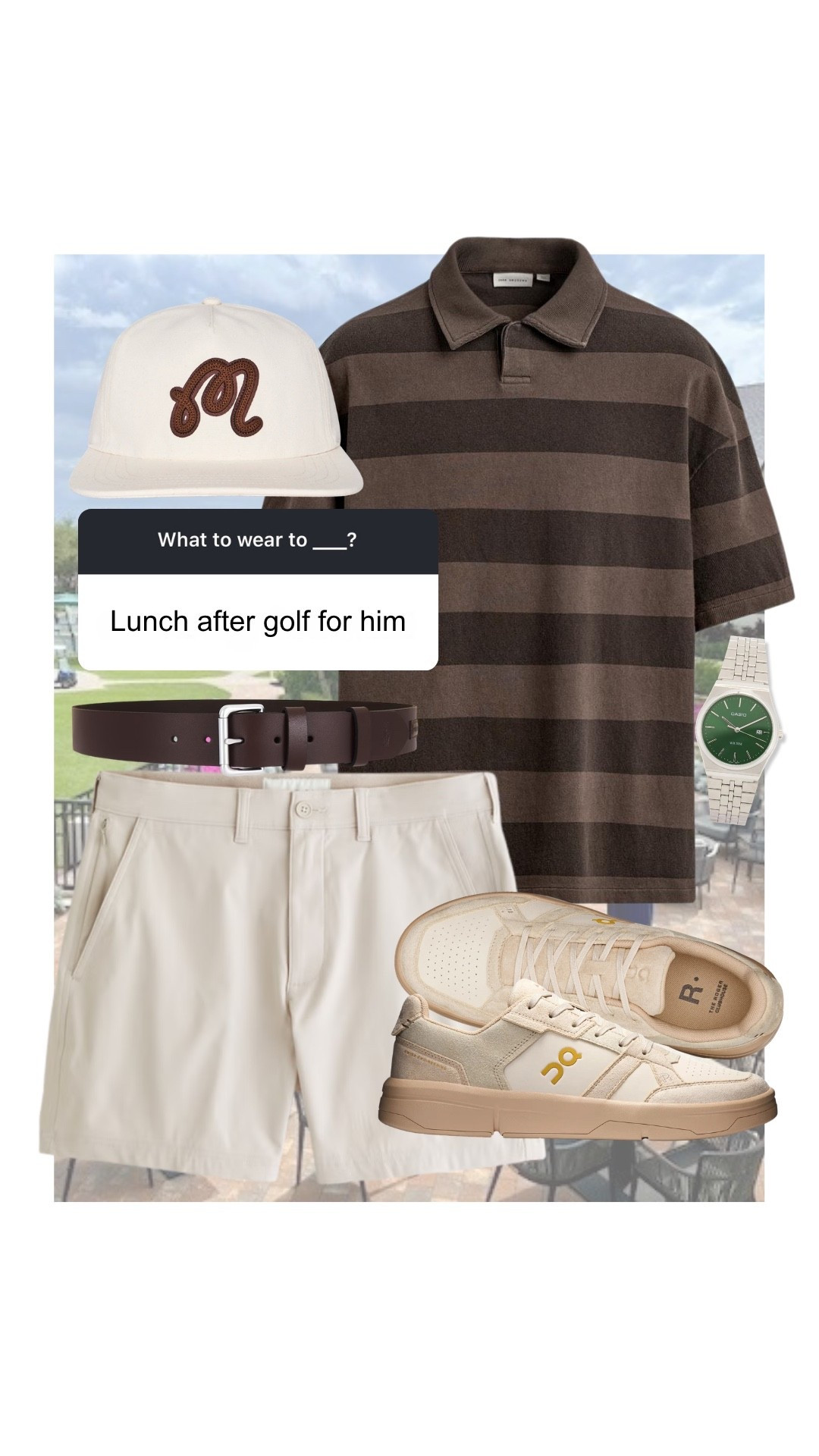 What he should wear - for lunch after golf! #kathleenpost

Outfits for dudes, looks for him, summer outfit Inspo for him, golf outfit for him

#LTKootd #LTKMens #LTKSeasonal