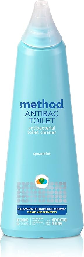 Method Antibacterial Toilet Bowl Cleaner, Spearmint, Kills 99.9% of Household Germs, 24 Fl Oz | Amazon (US)