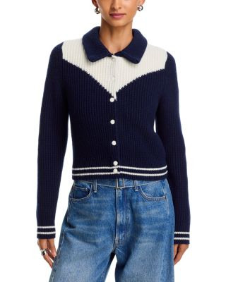 Mother The Baby Raquette Color Blocked Cardigan | Bloomingdale's (US)