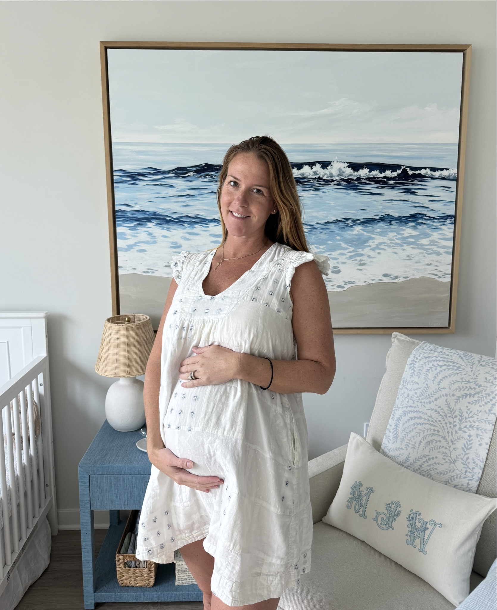 Maternity - right before being induced ☺️ nursery and last bump pics  

#LTKBaby #LTKBump