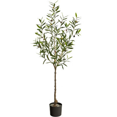 Nearly Natural 5-ft Olive Artificial Tree | Target