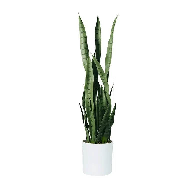 Fake Snake Plant Faux Snake Plant,Large Faux Sansevieria Plant Artificial With 7 | Walmart (US)