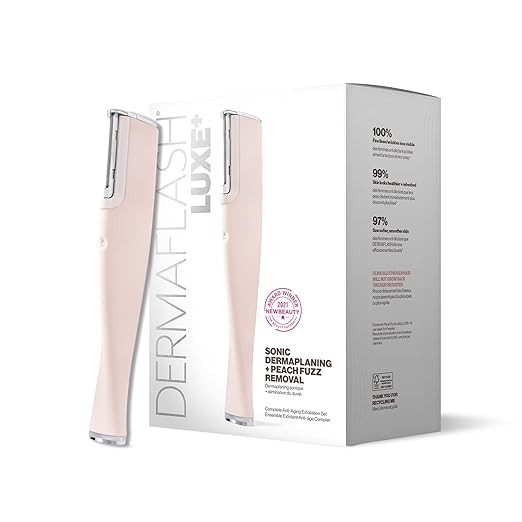 DERMAFLASH LUXE+ Device, Anti,Aging, Exfoliation, Hair Removal, and Dermaplaning Tool with Sonic ... | Amazon (US)
